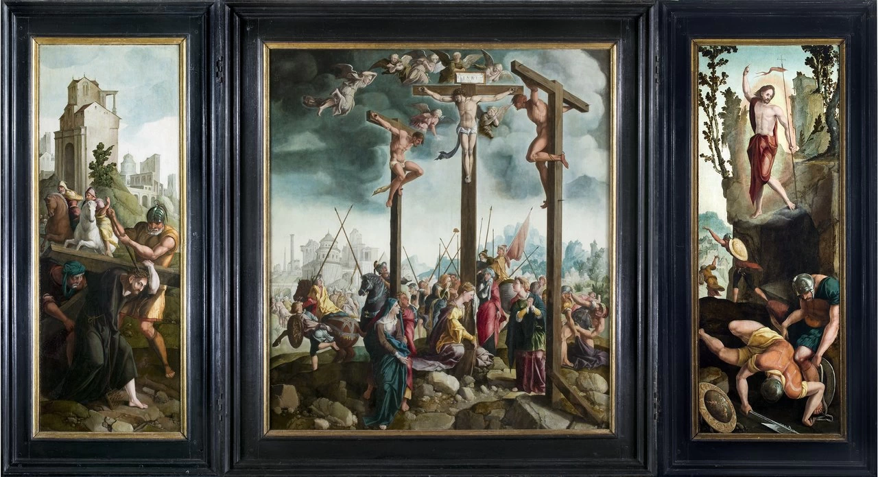 Trittico con Crocifissione a più figure - Museum Catharijneconvent